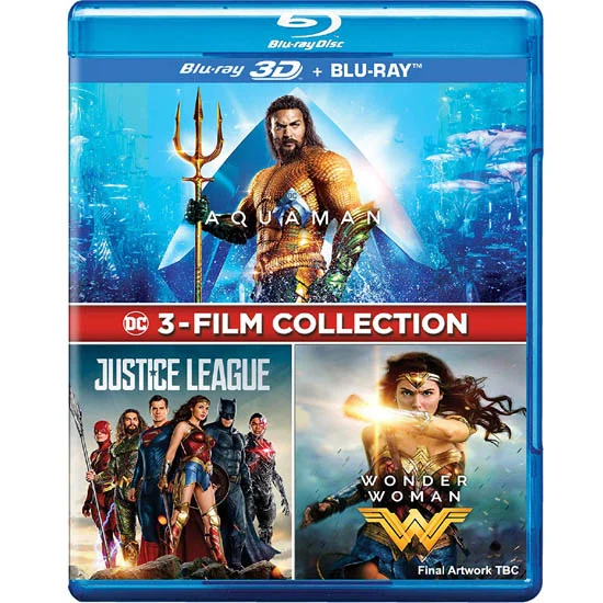 2426-3 DC 3 Movies Collection: Aquaman + Wonder Woman + Justice League (Blu-ray 3D & BD) - Image 1